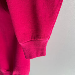 1980s FOTL DIY Neck Hot Pink Sweatshirt