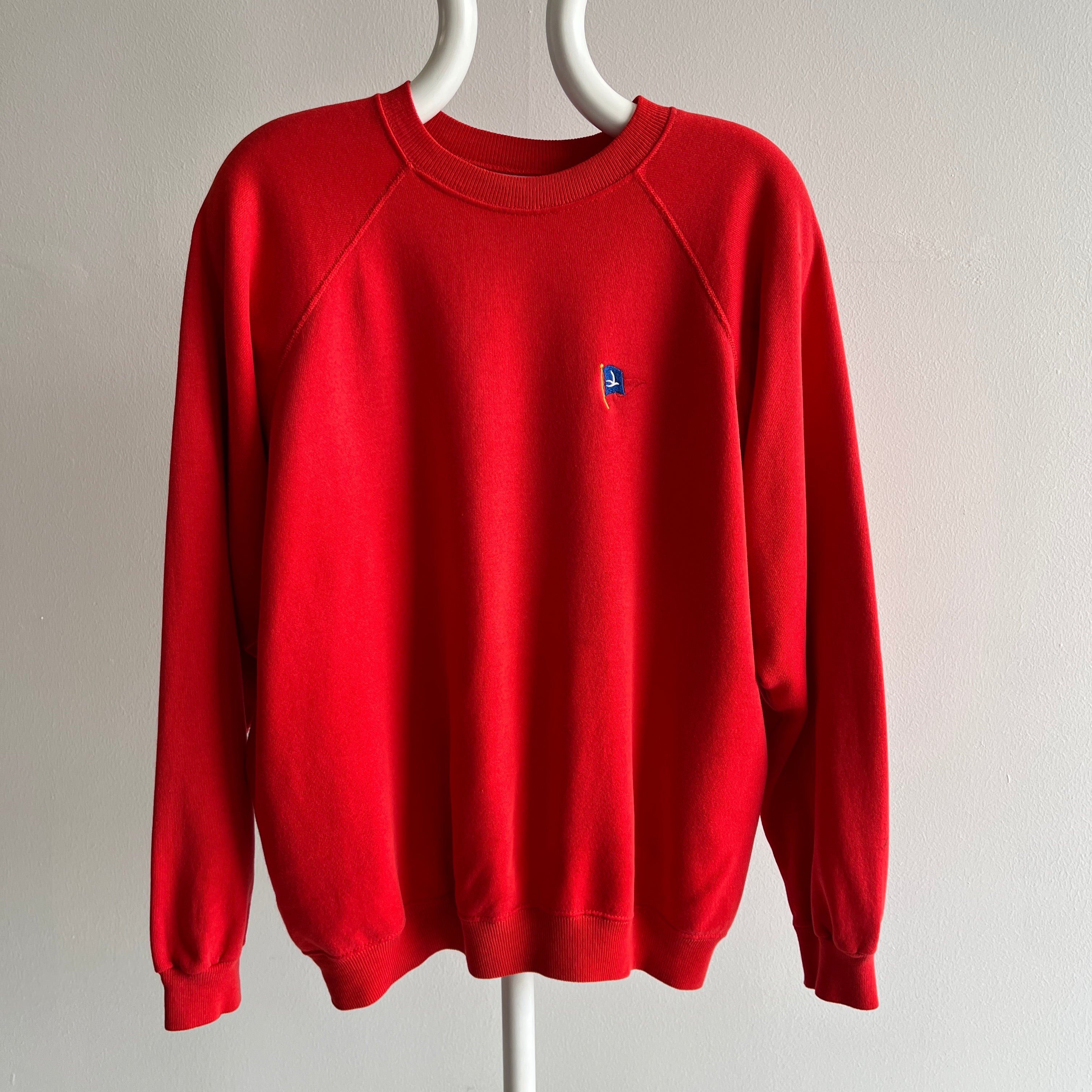 1980s Airline or Nautical Flag Sweatshirt - It Looks Familiar, But...