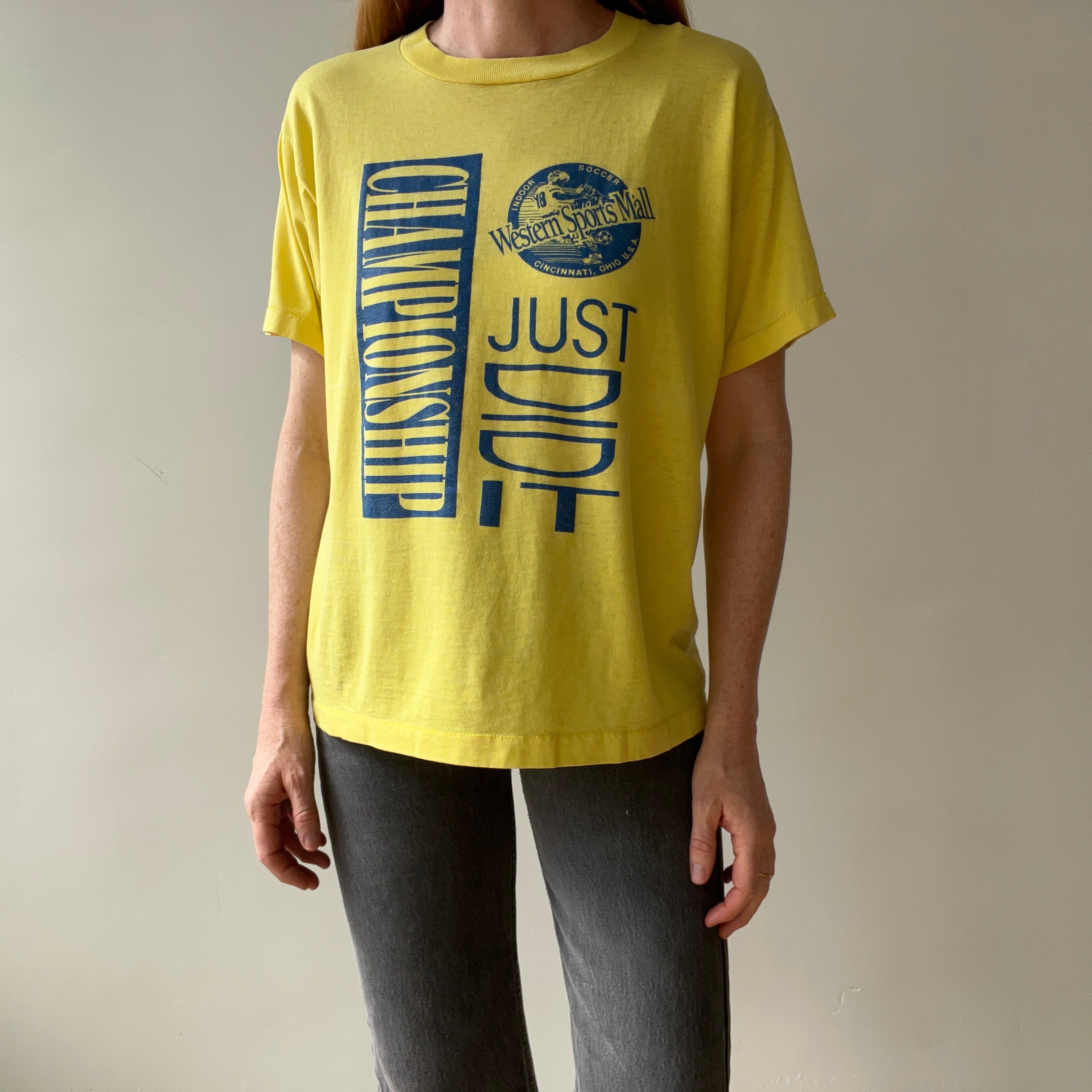 1980s Thinned Out Championship - Just DID IT - T-Shirt