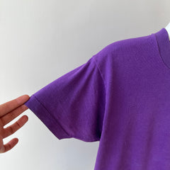 1980s Purple Pocket T-Shirt with the Single Most Wonderful Bleach Mark on the Backside