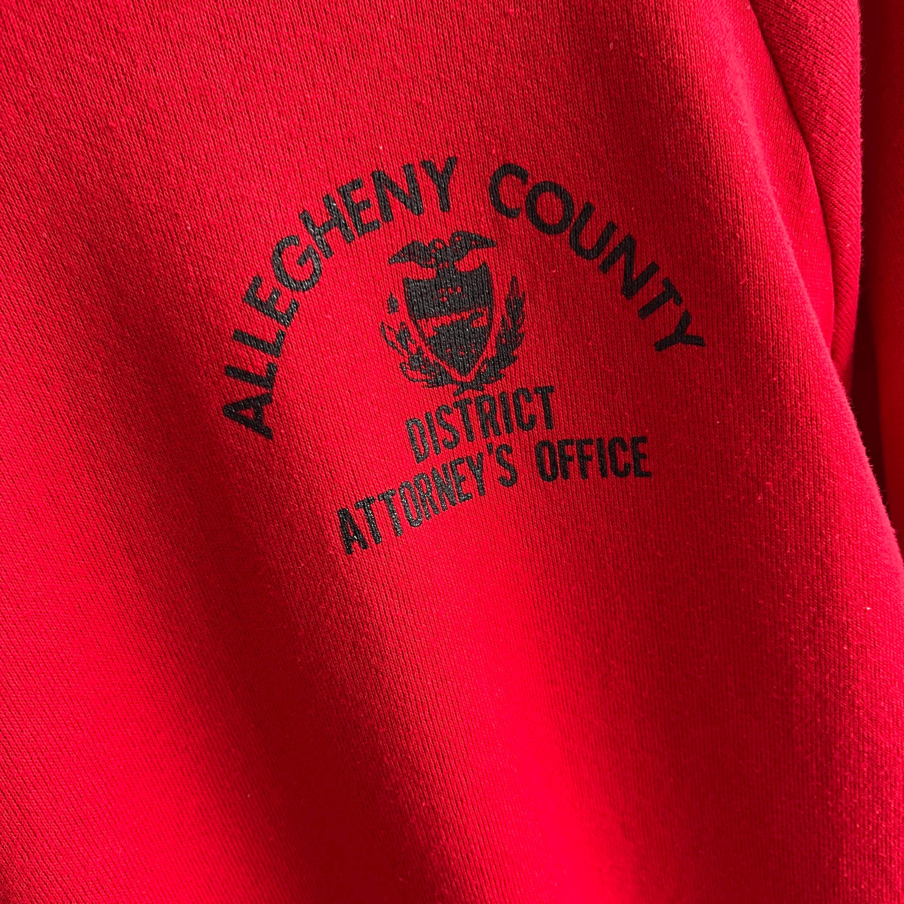 1980s Allgheny County District Attorney's Office Sweatshirt