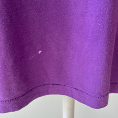 1980s Purple Pocket T-Shirt with the Single Most Wonderful Bleach Mark on the Backside