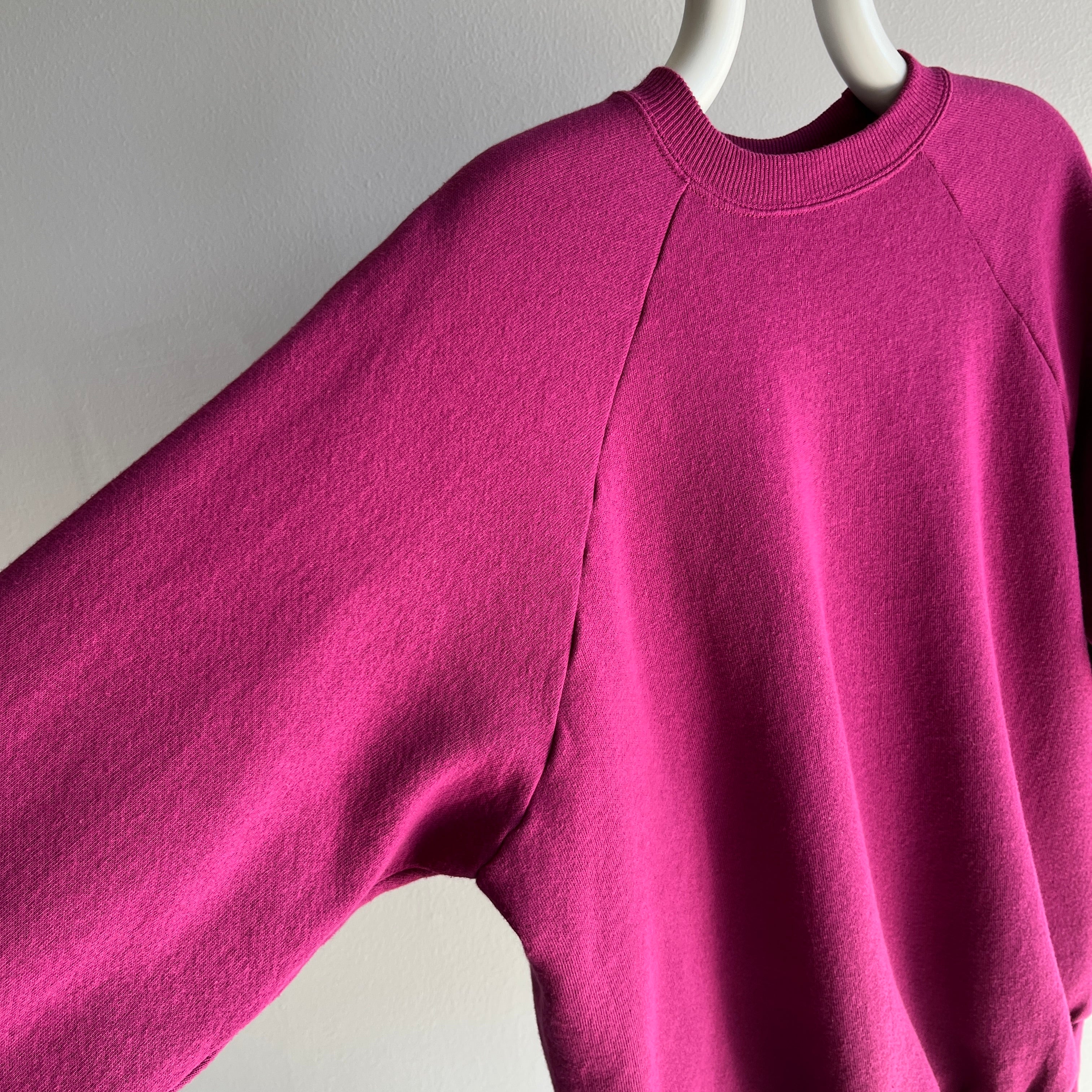 1990s Hanes Her Way Magenta Raglan