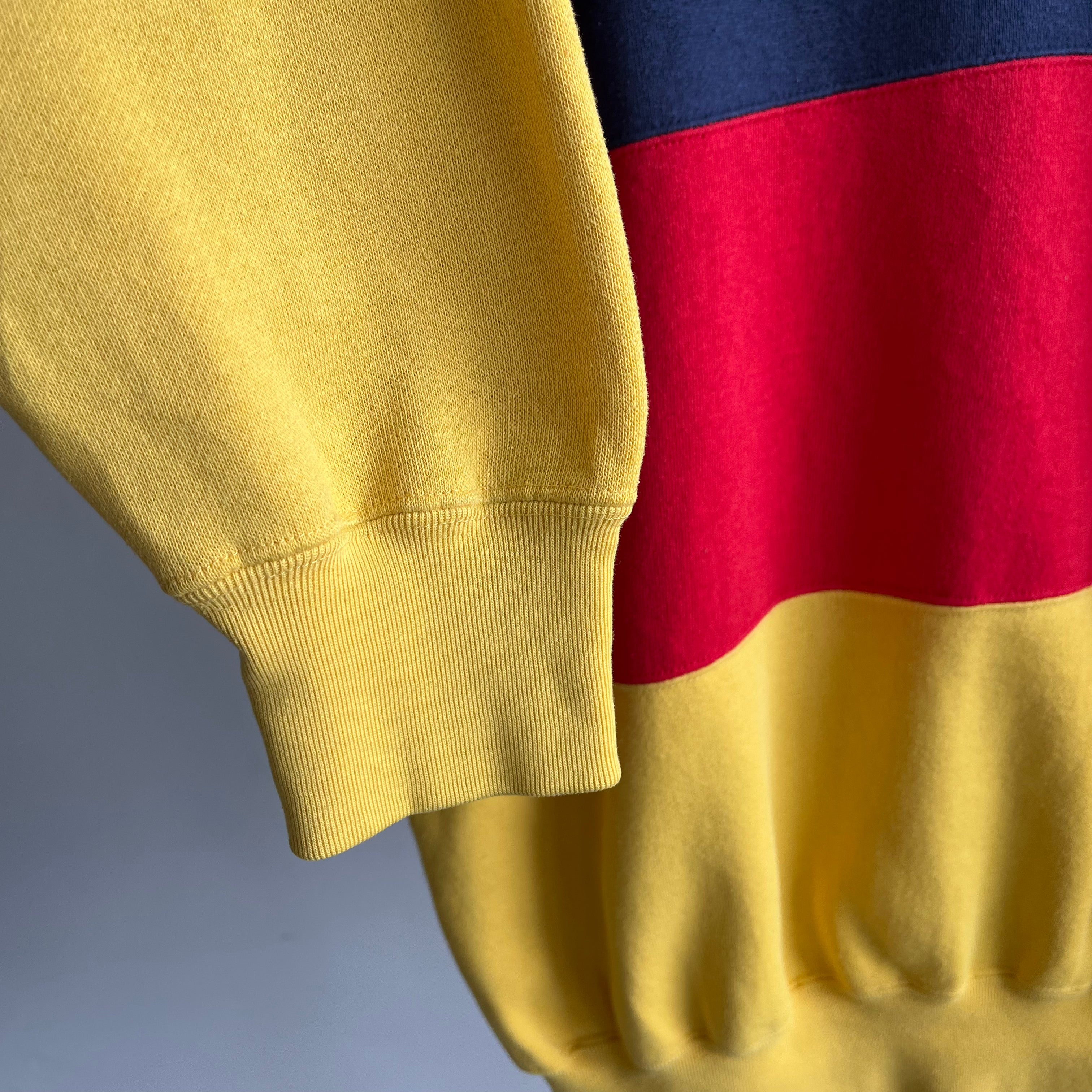 1990s Eddie Bauer Color Block Sweatshirt -Ooolala