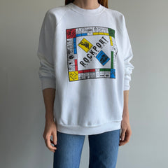 1989 Rockport, Cape Ann, Mass. Monopoly Spoof Tourist Sweatshirt - WOW