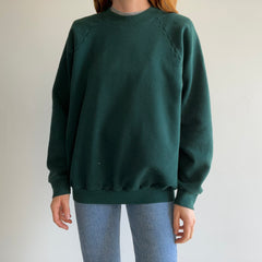 1990s Larger Forest/Hunter Green Sweatshirt