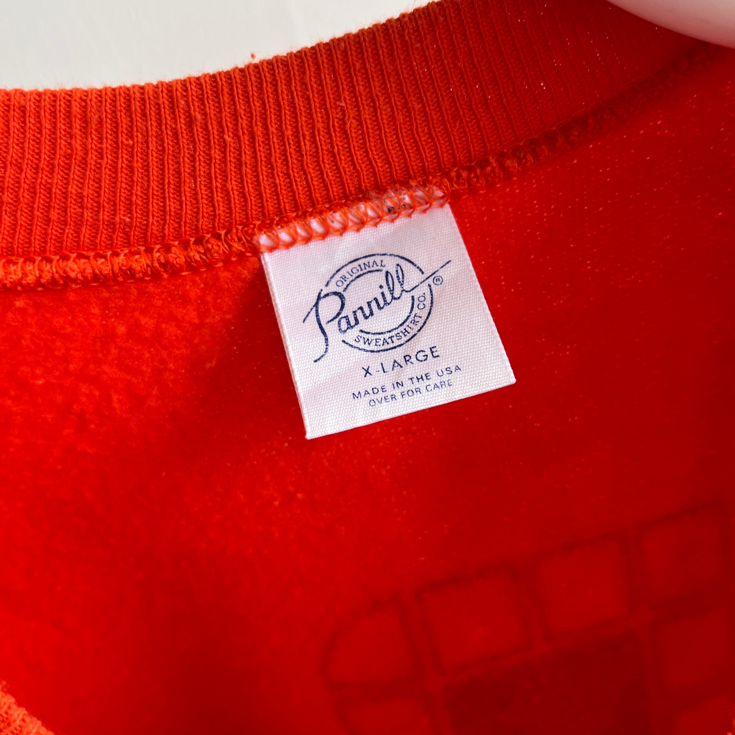 1980s Orange Builders Square Sweatshirt by Pannill