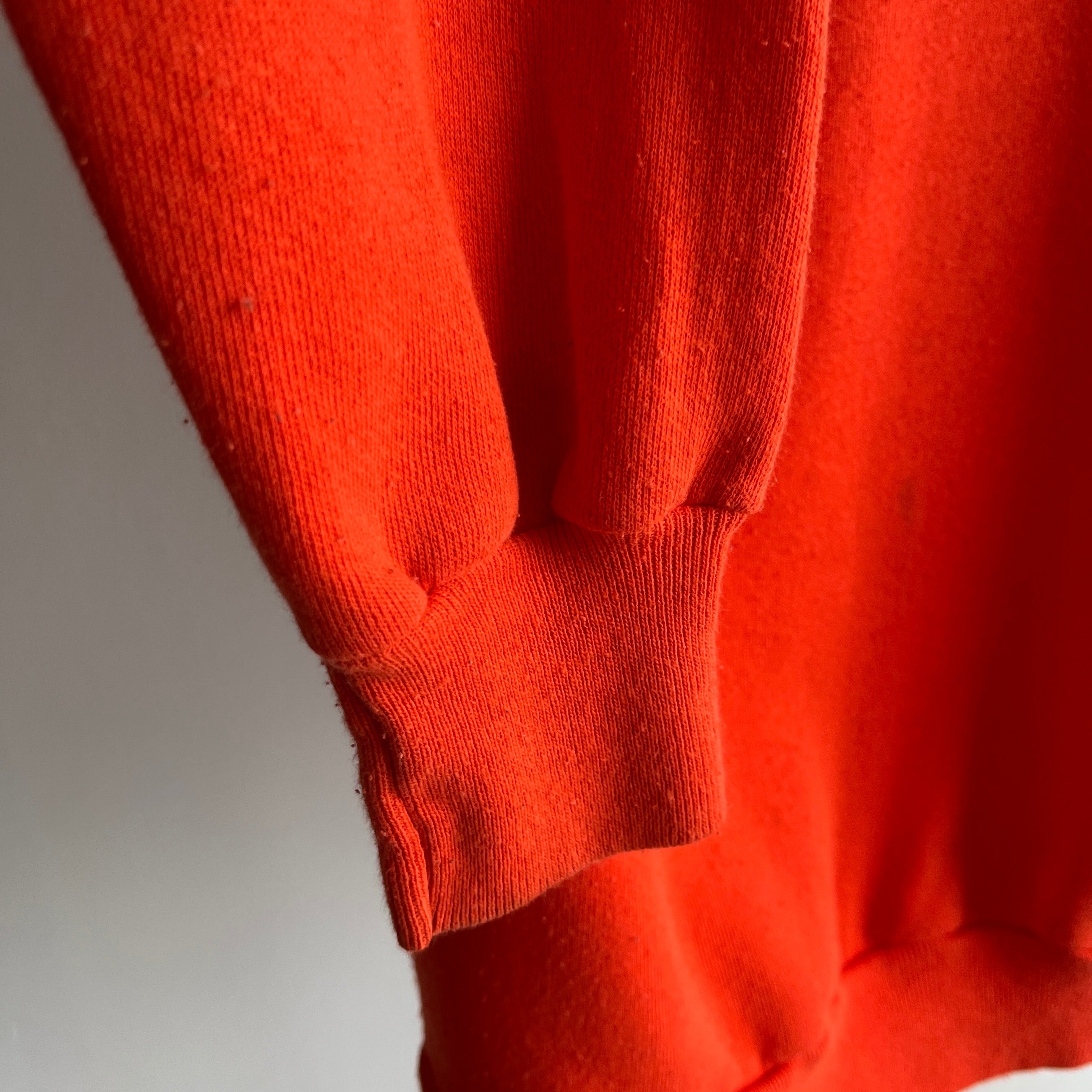 1980s Orange Builders Square Sweatshirt by Pannill