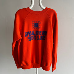 1980s Orange Builders Square Sweatshirt by Pannill