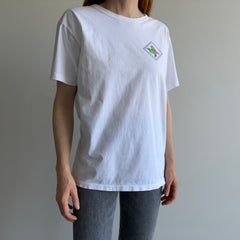 1990s Barbados Front and Back Cotton T-Shirt - Stained
