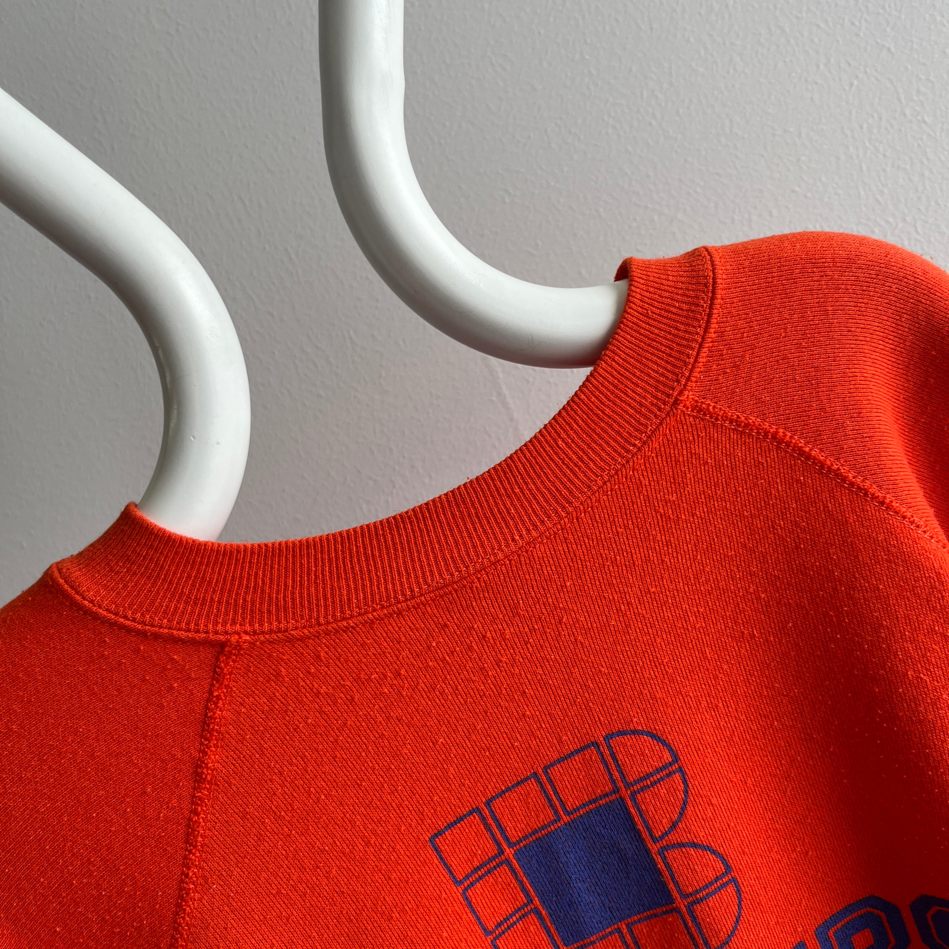 1980s Orange Builders Square Sweatshirt by Pannill