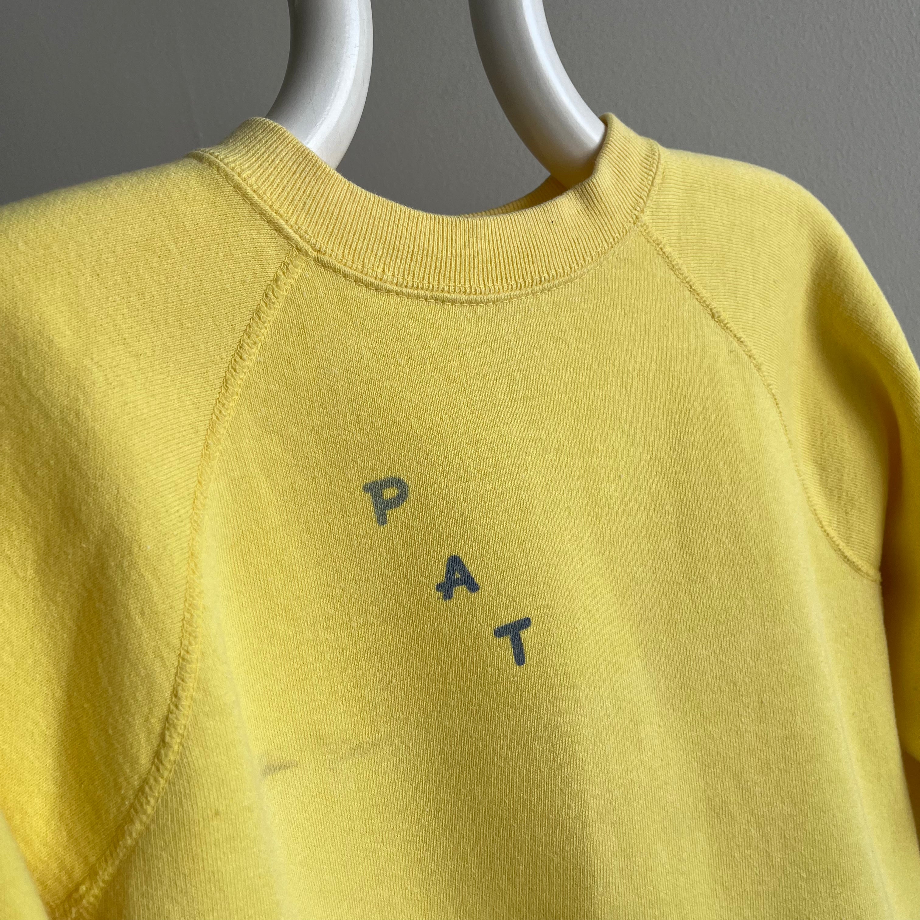 1970s Pat Buttery Cozy  Raglan Sweatshirt