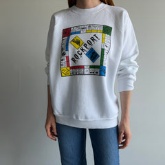 1989 Rockport, Cape Ann, Mass. Monopoly Spoof Tourist Sweatshirt - WOW