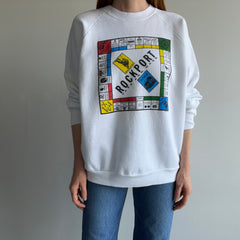 1989 Rockport, Cape Ann, Mass. Monopoly Spoof Tourist Sweatshirt - WOW