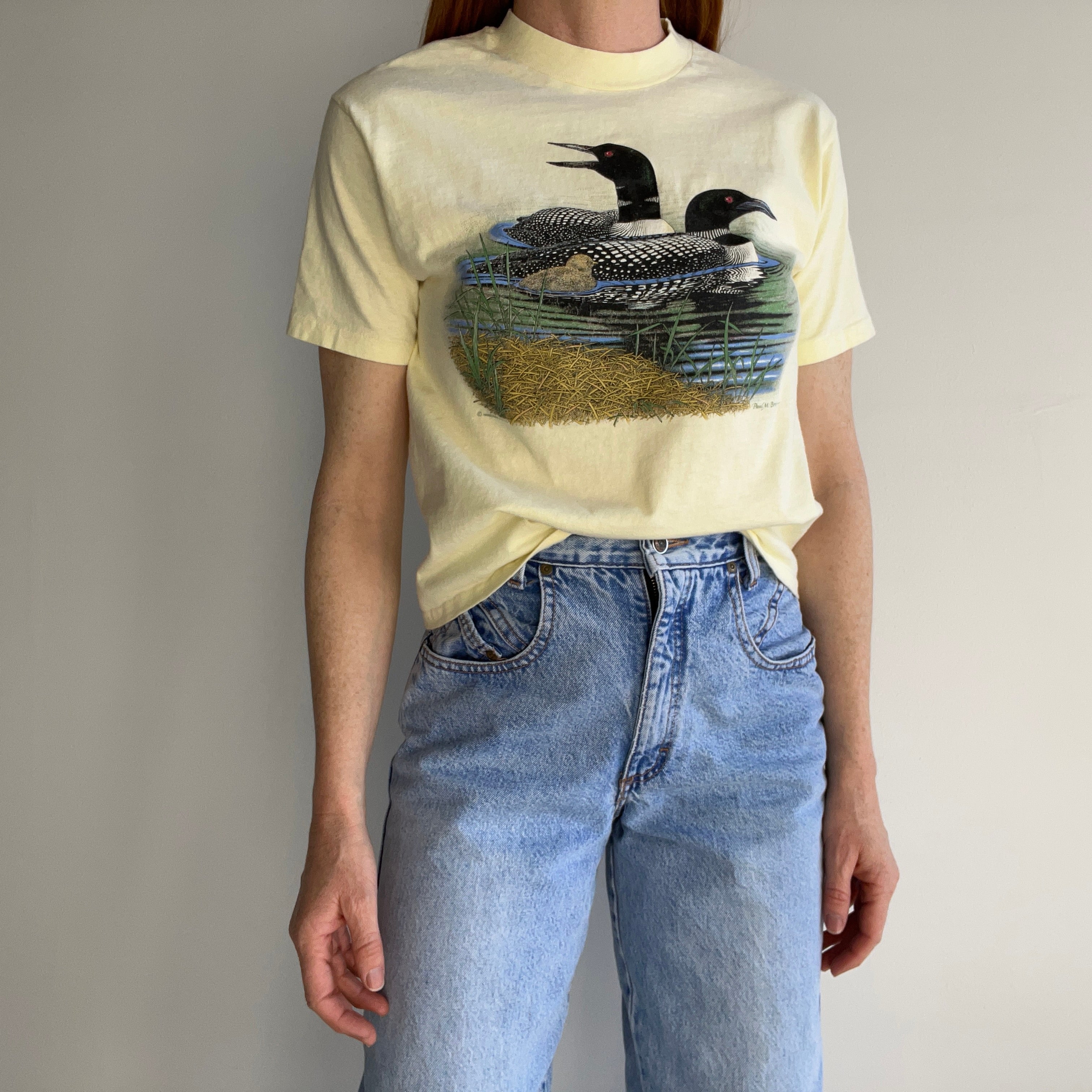 1980s Duck T-shirt with a Nice Cut/Crop