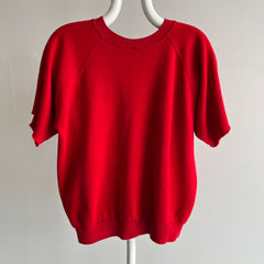 1980s Nail Polish Red Super Soft DIY Warm Up Sweatshirt