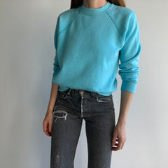 1970s Blank Aqua Sweatshirt - WOW