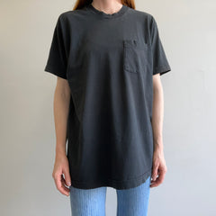 1980s FOTL Faded Black Cotton T-Shirt