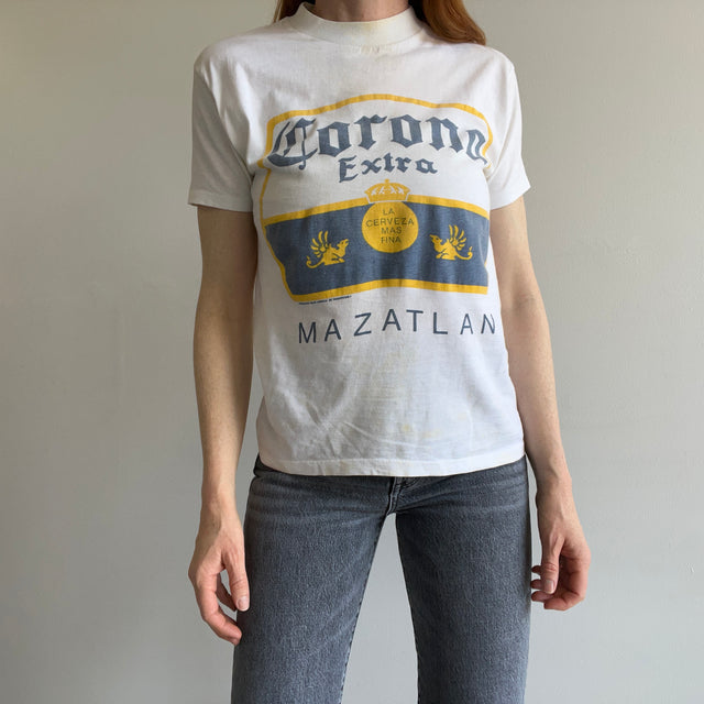 1990s BEYOND STAINED Corona - Made in Mexico T-Shirt