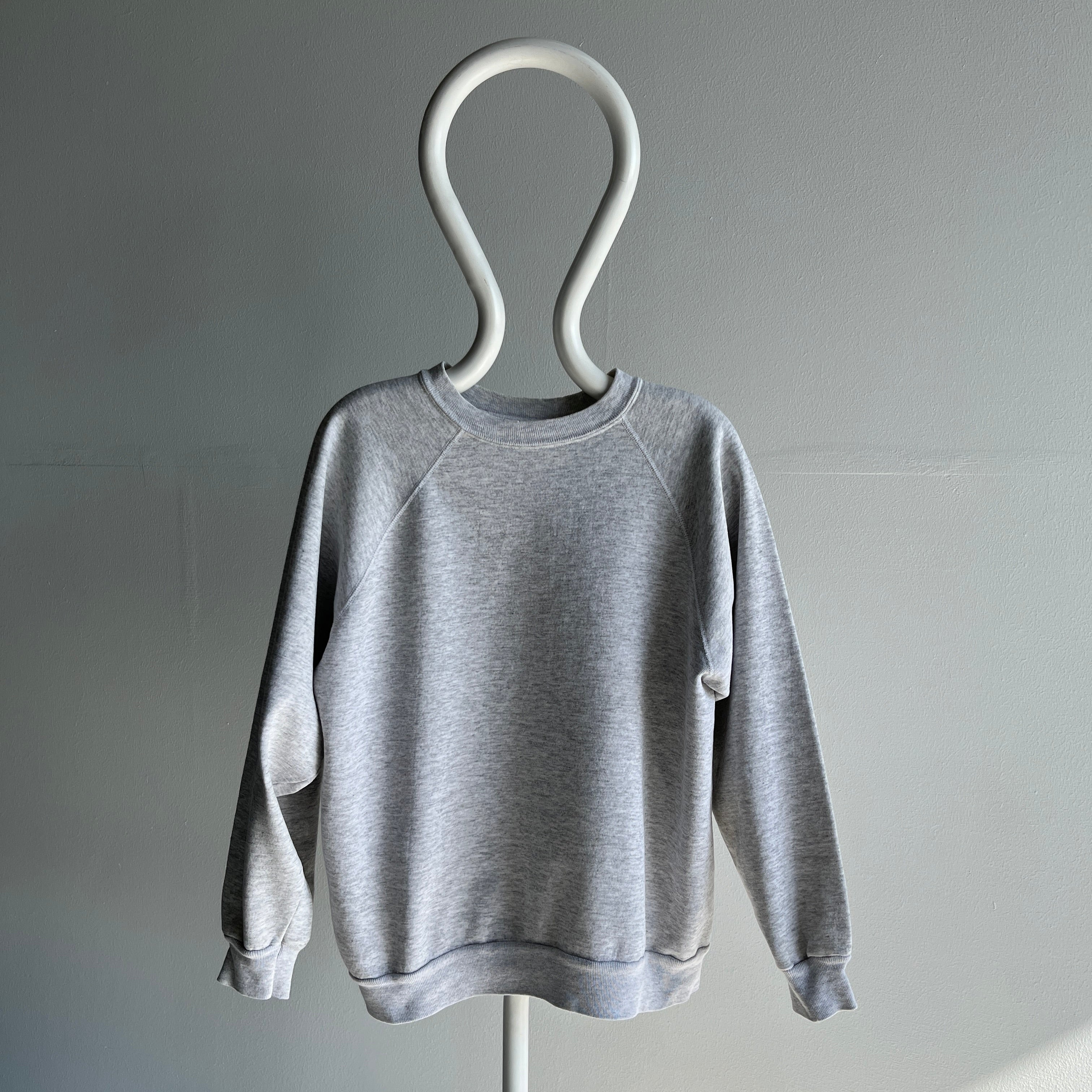 1980s Lighter Blank Gray Sweatshirt