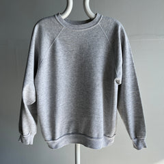 1980s Lighter Blank Gray Sweatshirt