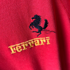 1980s Ferrari Sweatshirt with a Few Loose Threads (That are still there)