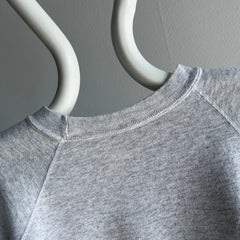 1980s Lighter Blank Gray Sweatshirt