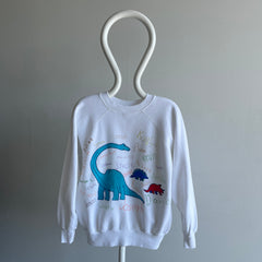 1980s Dinosaur with 80s Names DIY Sweatshirt on a Pannill
