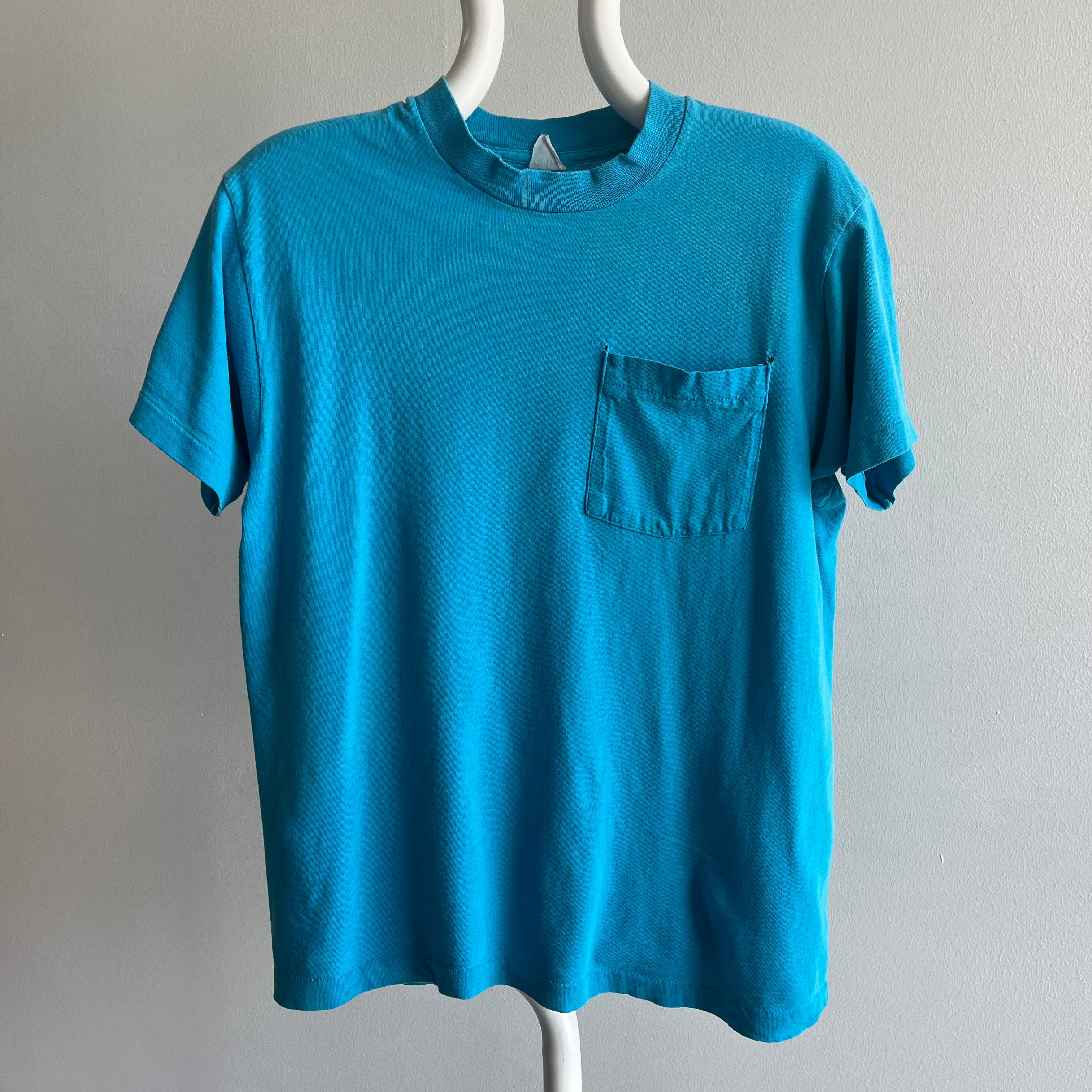 T-shirt à poche en coton vierge des années 1990/00