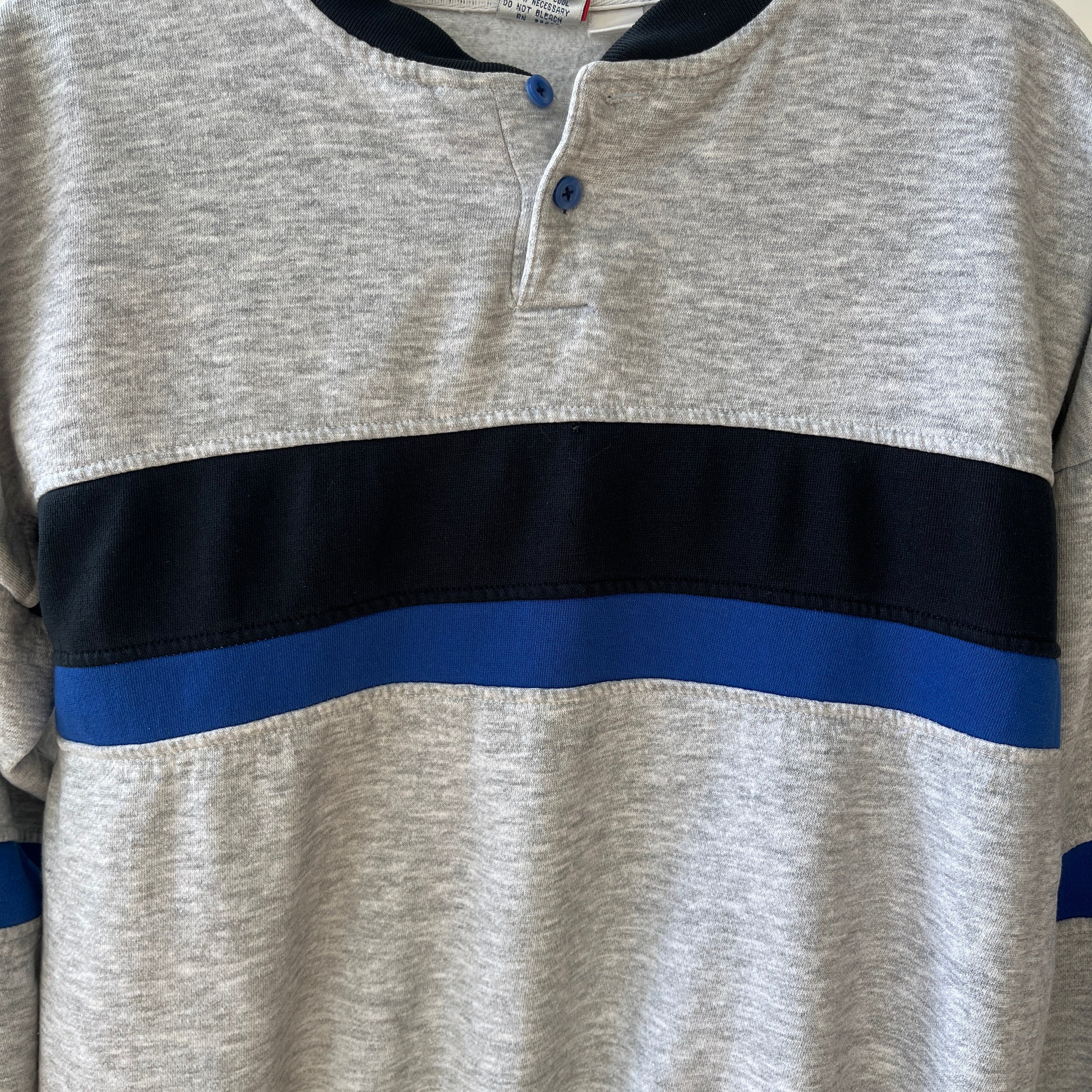 1980s Wilson Double Striped Sweatshirt