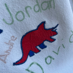 1980s Dinosaur with 80s Names DIY Sweatshirt on a Pannill