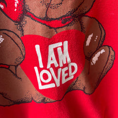 1980s I AM LOVED Teddy Bear Sweatshirt