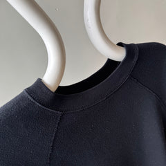 1980/90s Blank Black Raglan Sweatshirt - Good One!