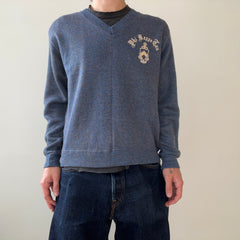 1960s Phi Kappa Tau Sorority V Neck Sweater