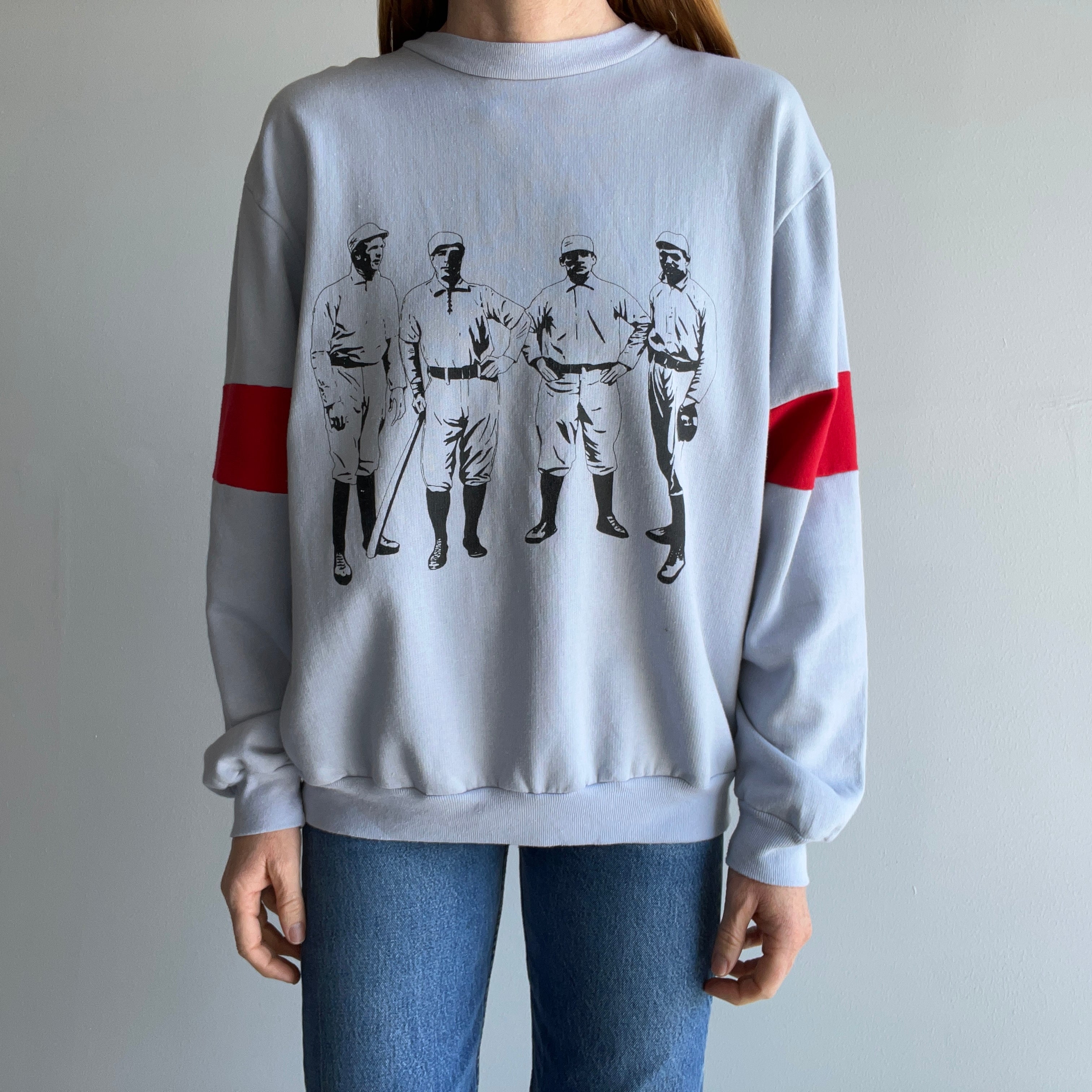 1980s - 1927 Yankees Baseball Team Lightweight Sweatshirt