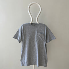 1980s/90s Blank Grey Pocket T Shirt