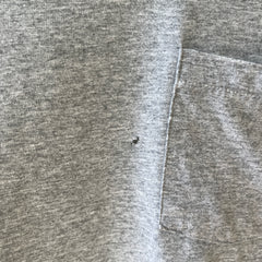 1980s/90s Blank Grey Pocket T Shirt