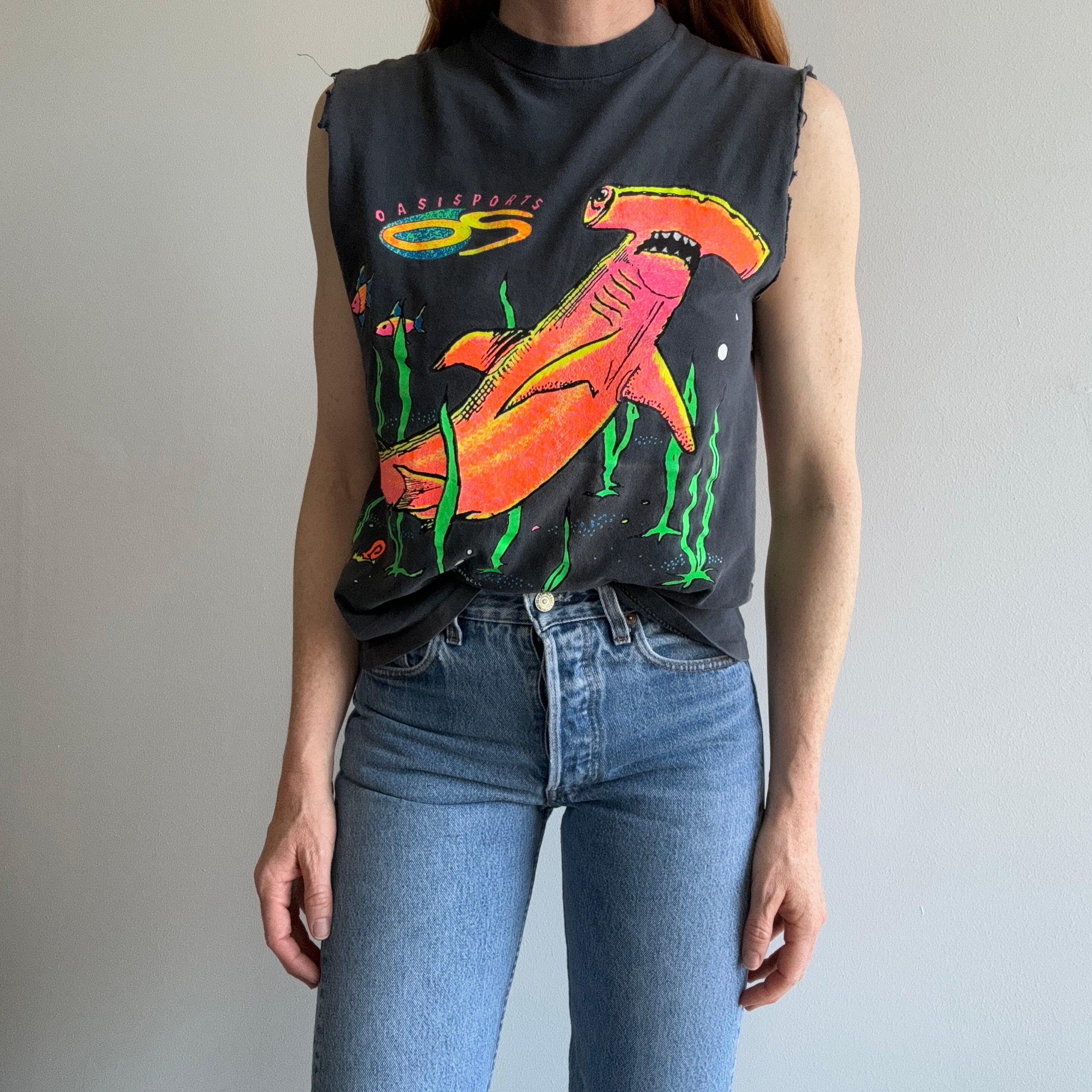 1980s Hammerhead Wrap Around DIY Tank Top - !!!!