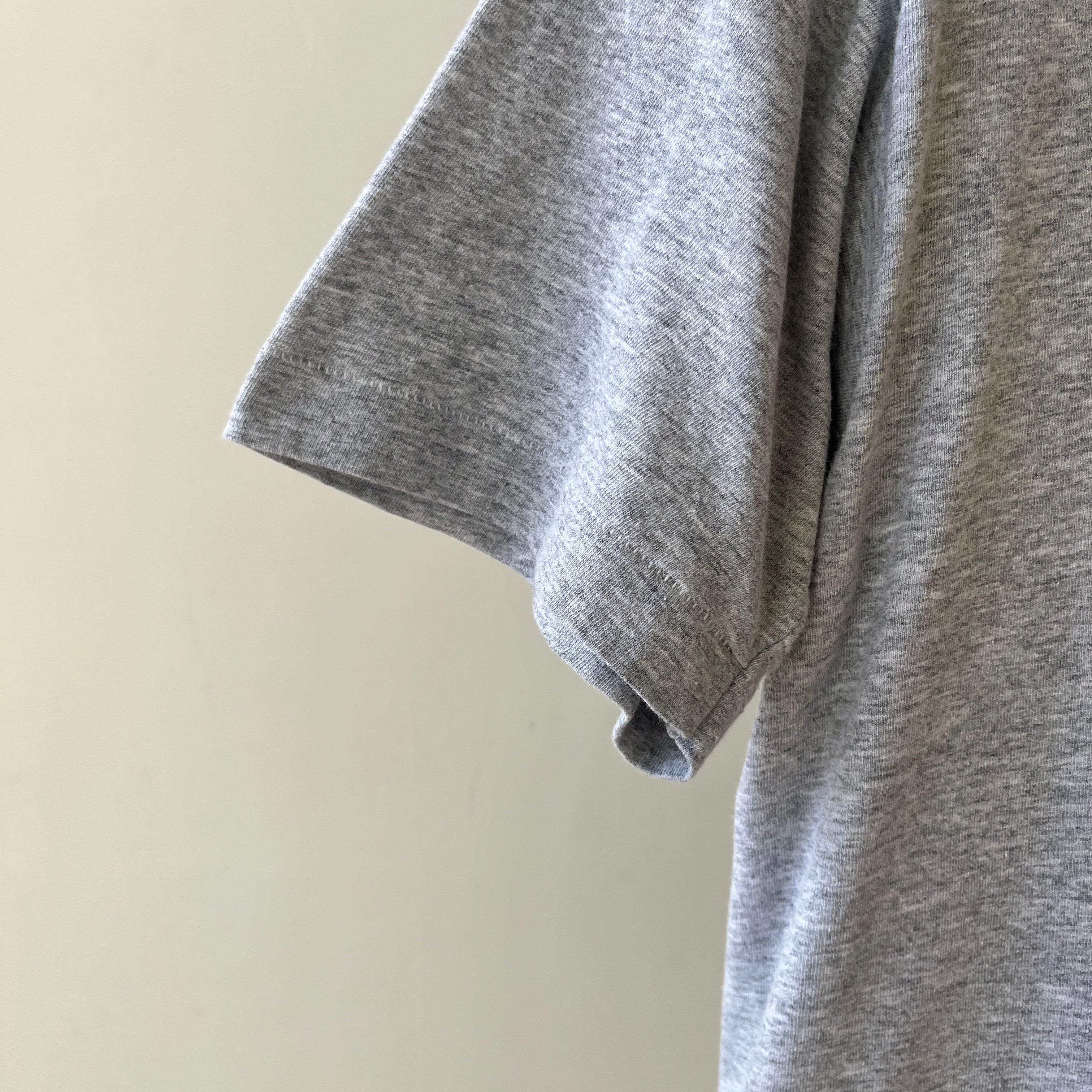 1980s/90s Blank Grey Pocket T Shirt