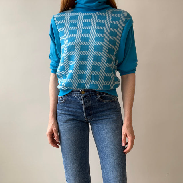 1980s SUPER EIGHTIES Turtle Neck Sweater - Lightweight