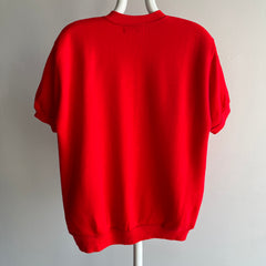 1960/70s Super Soft Creslan Red Warm Up Sweatshirt