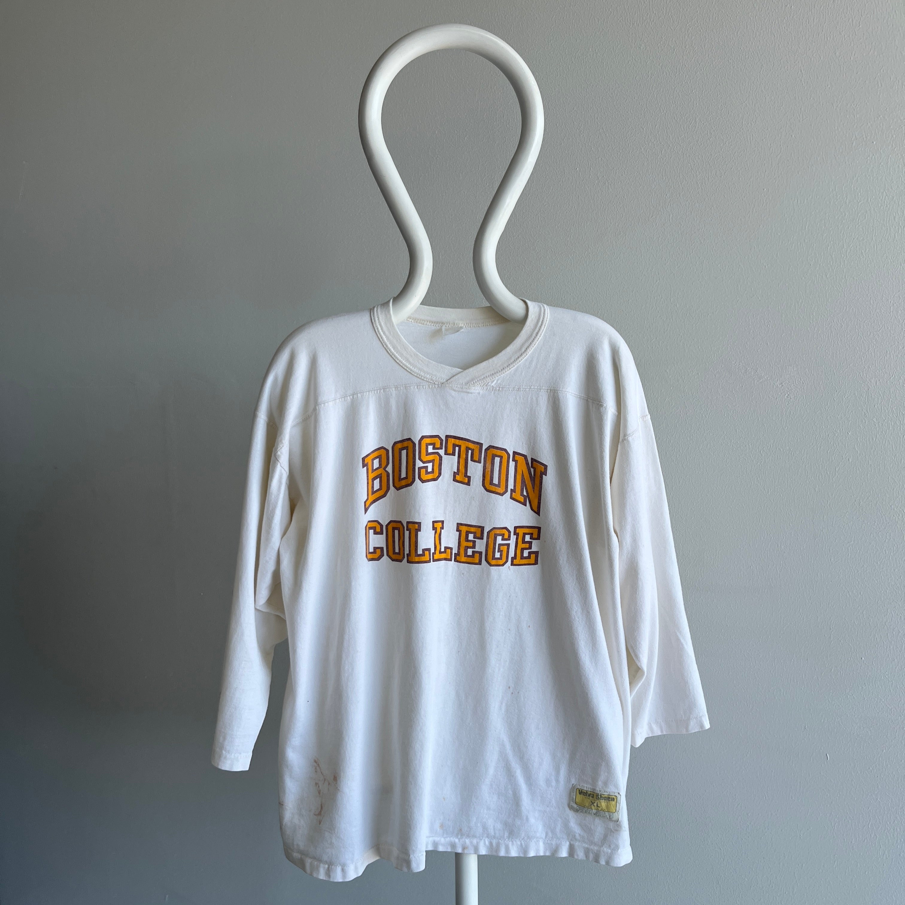 1970s/80s Boston College Ultra Soft Football Shirt by Velva Sheen