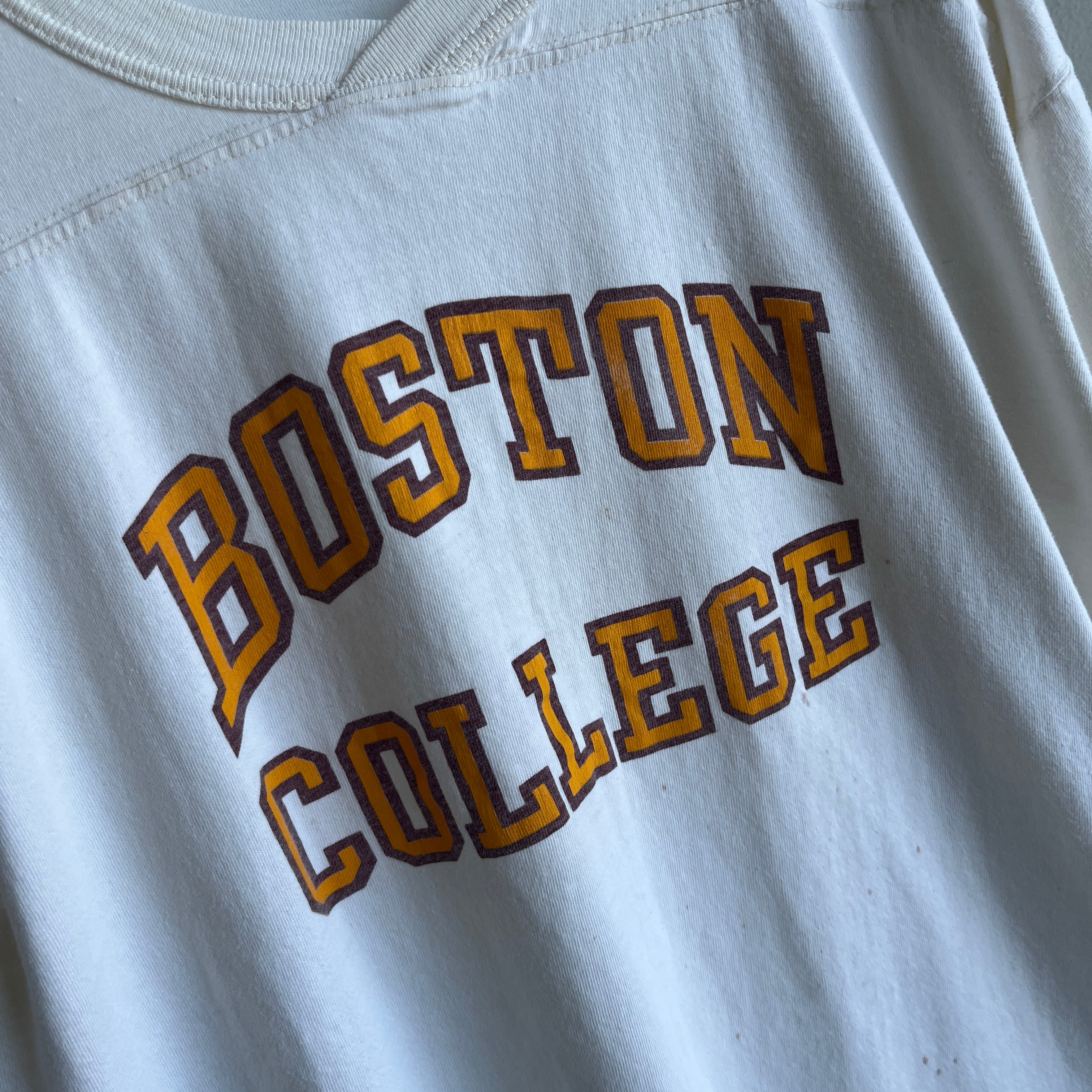 1970s/80s Boston College Ultra Soft Football Shirt by Velva Sheen