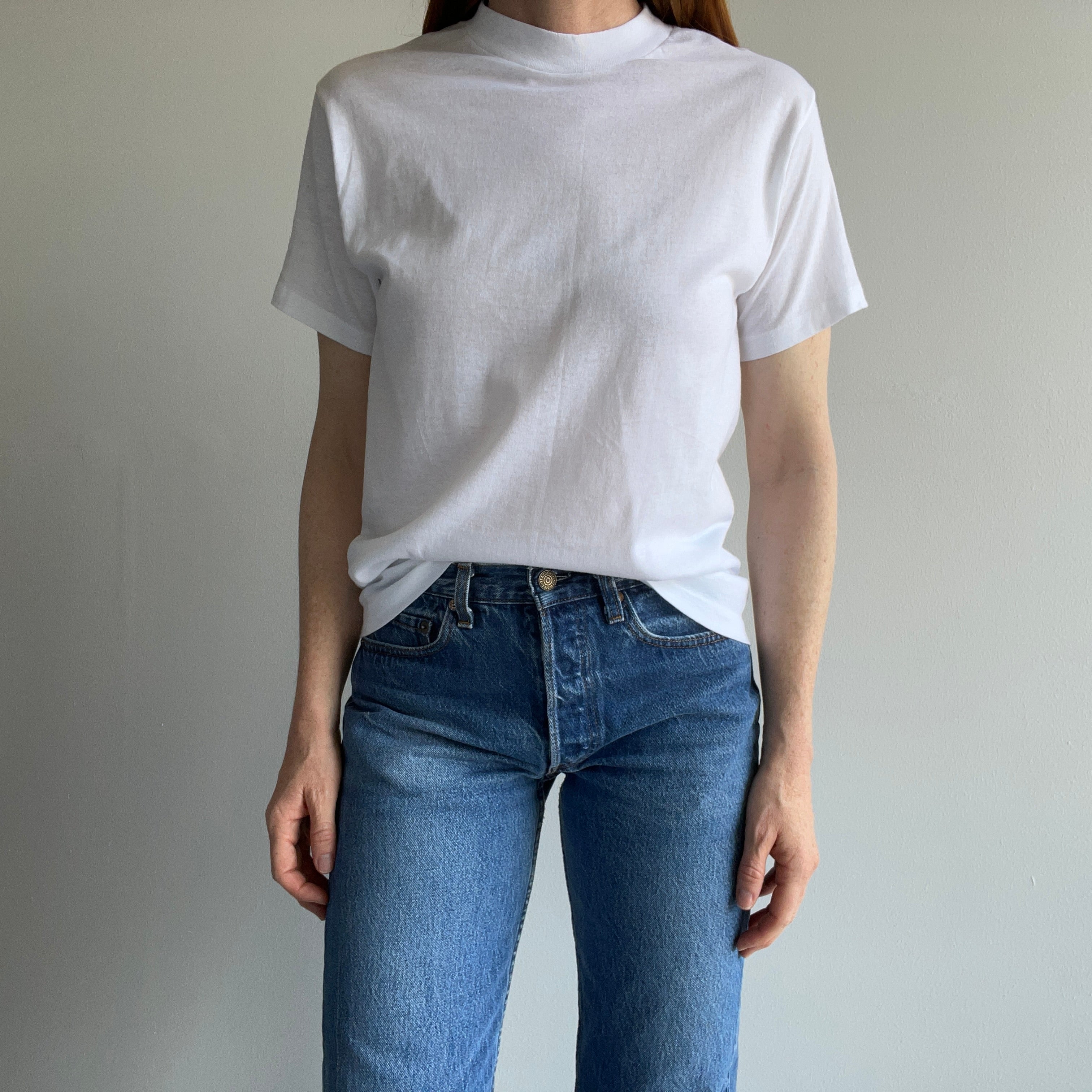 1980s/90s Blank White T-Shirt - Single Stitch, Lovely