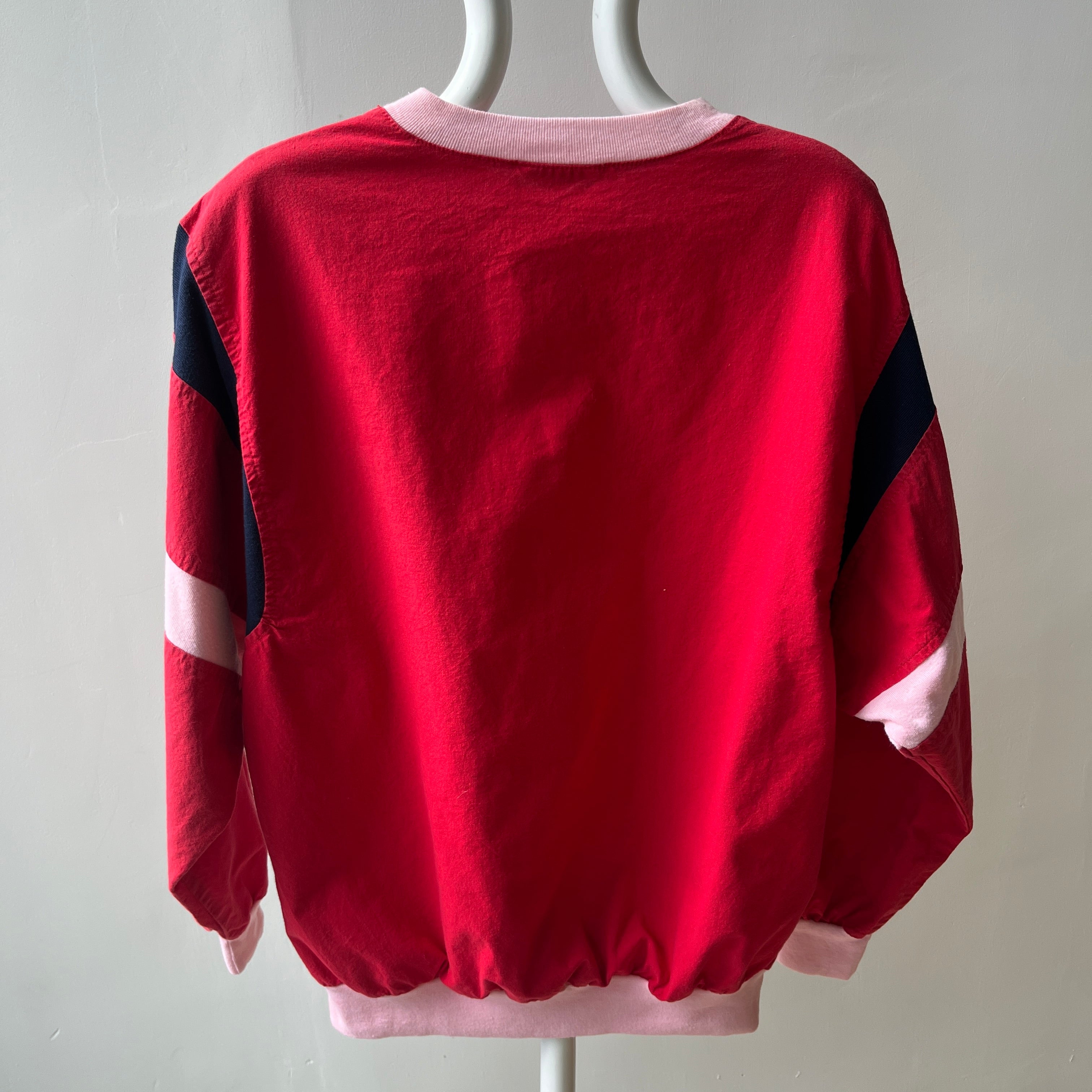 1980s Lightweight Cotton Sweatshirt Cut Top