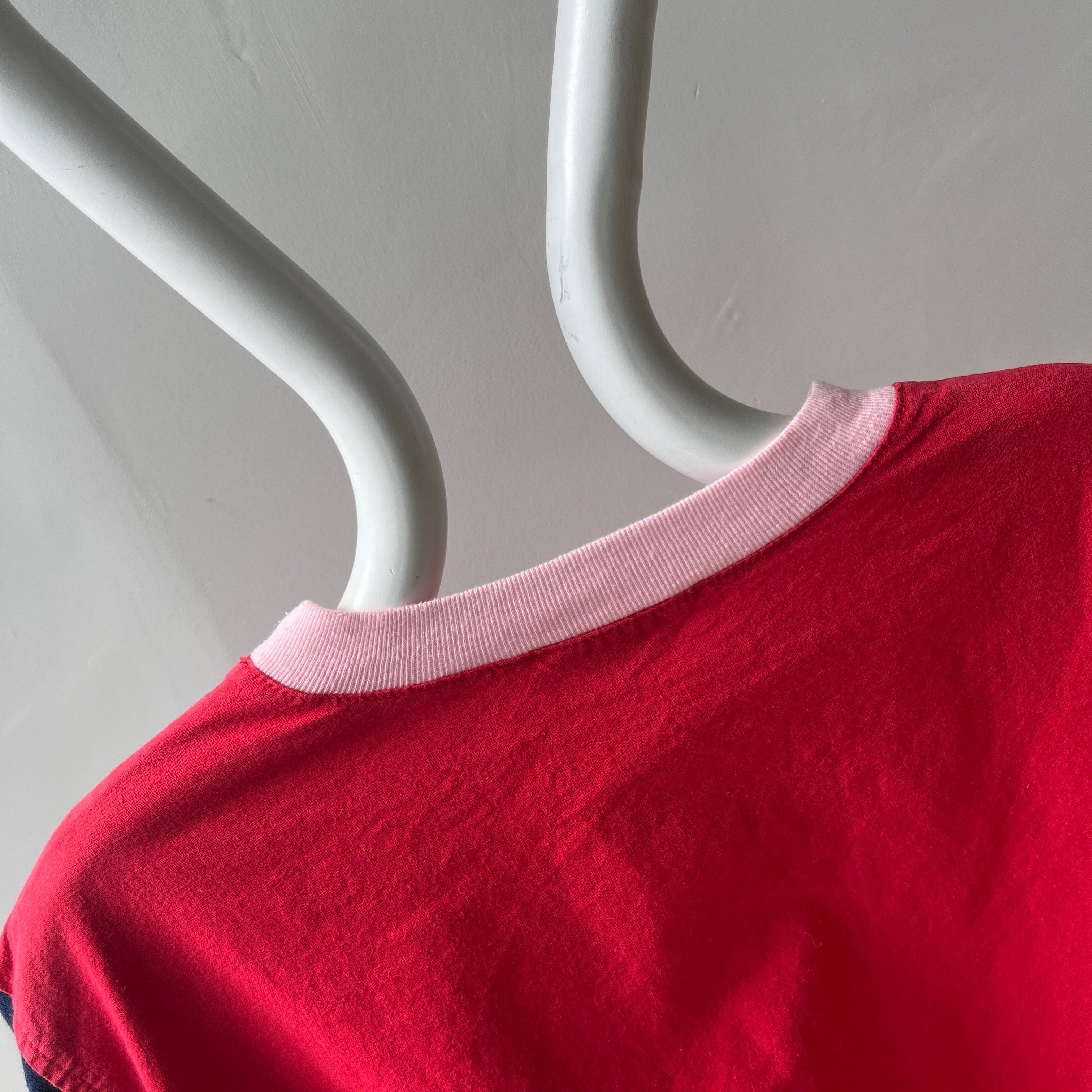 1980s Lightweight Cotton Sweatshirt Cut Top