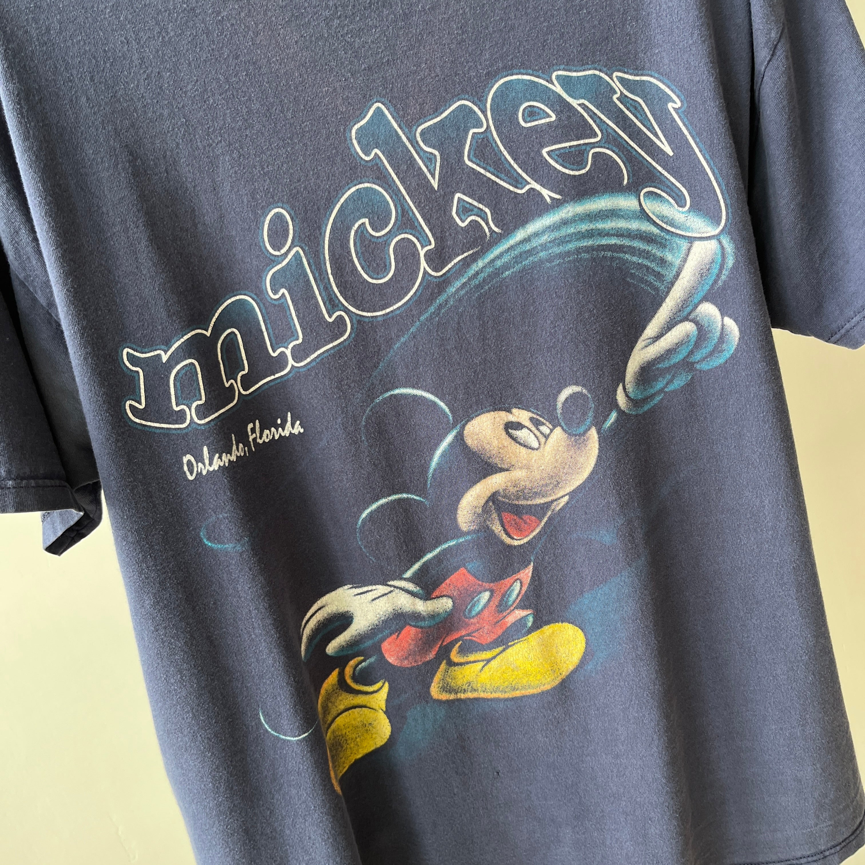 1990s Fantasia Style Mickey - Perfectly Sun Faded T-Shirt