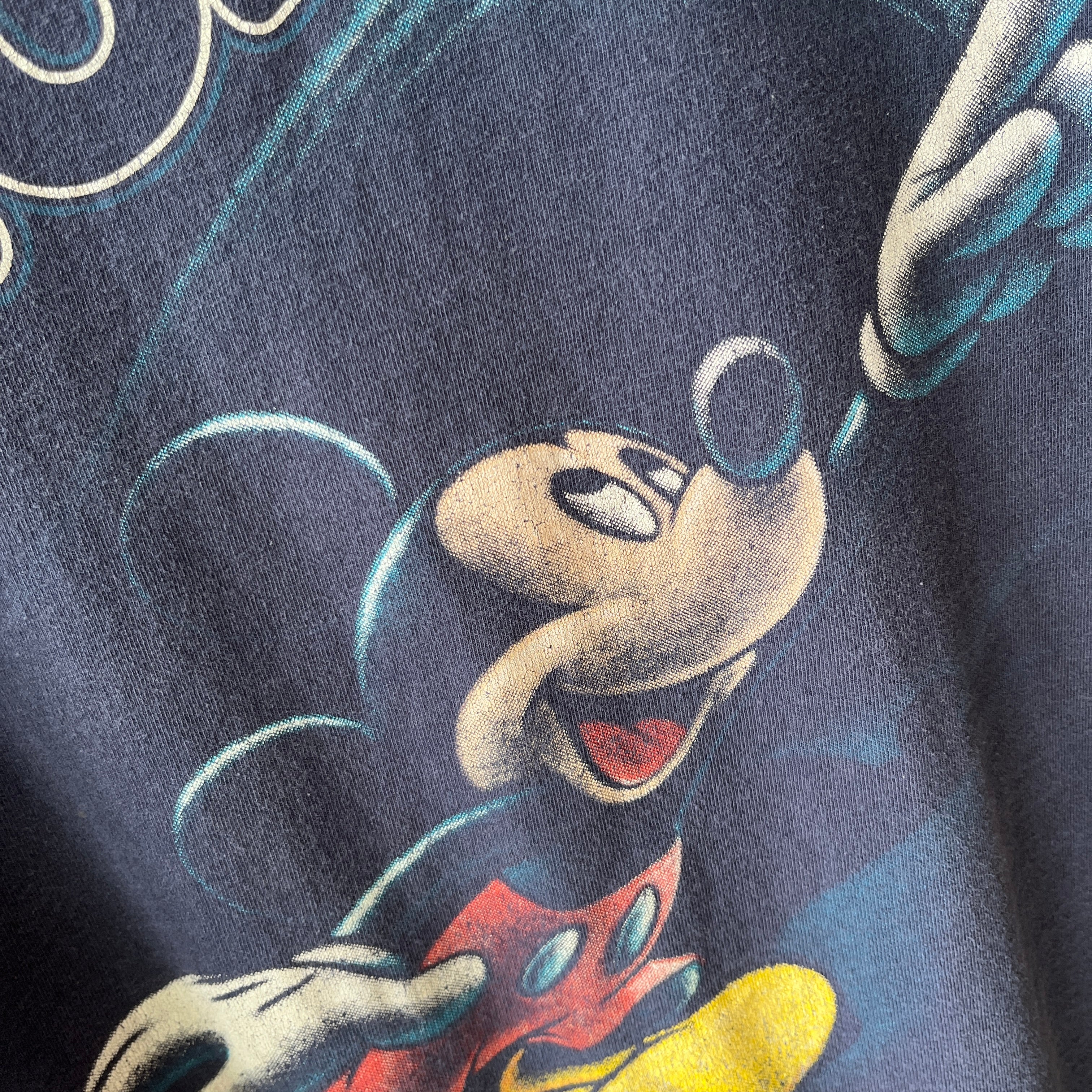 1990s Fantasia Style Mickey - Perfectly Sun Faded T-Shirt