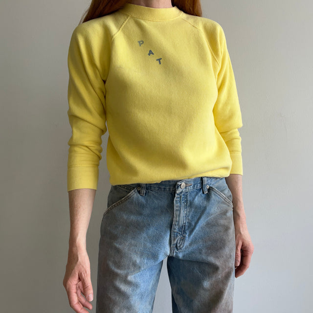 1970s Pat Buttery Cozy  Raglan Sweatshirt