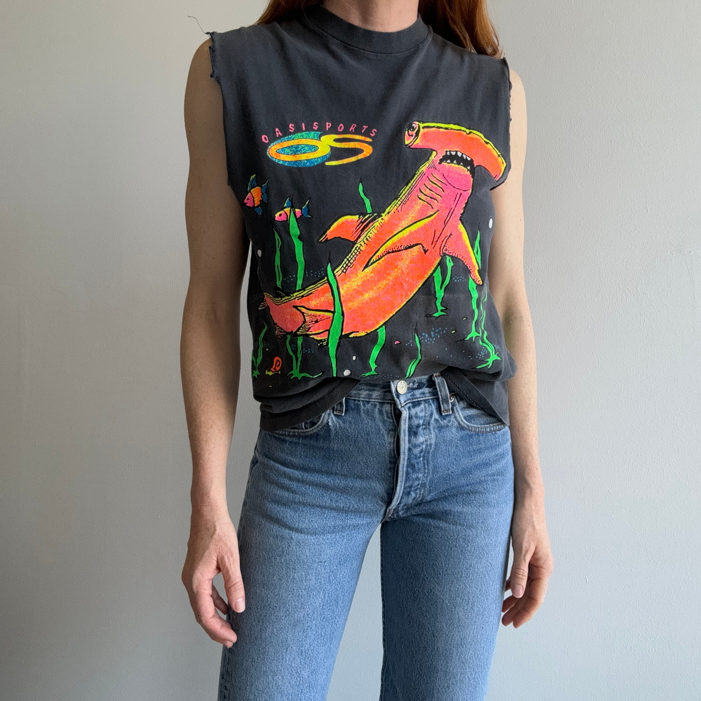 1980s Hammerhead Wrap Around DIY Tank Top - !!!!